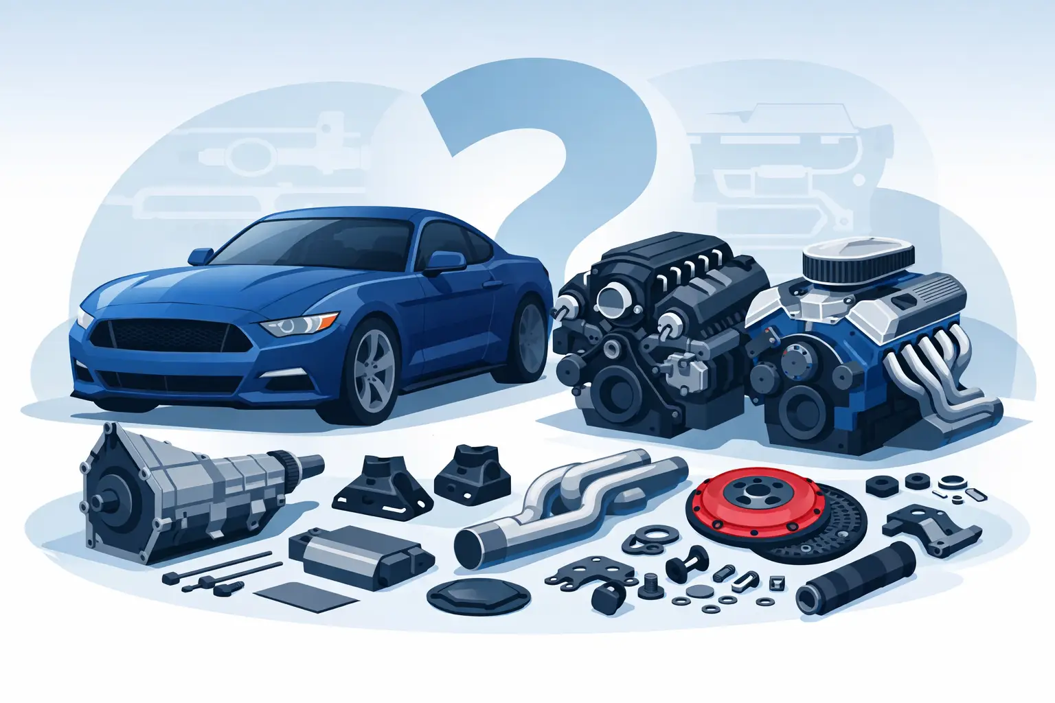 Mustang Engine Swap Kit Package: What Fits?